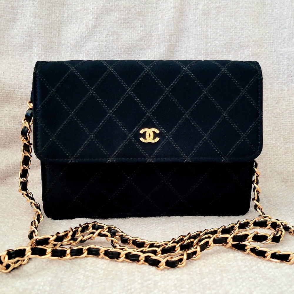 Chanel Black Quilted Mini Crossbody Bag